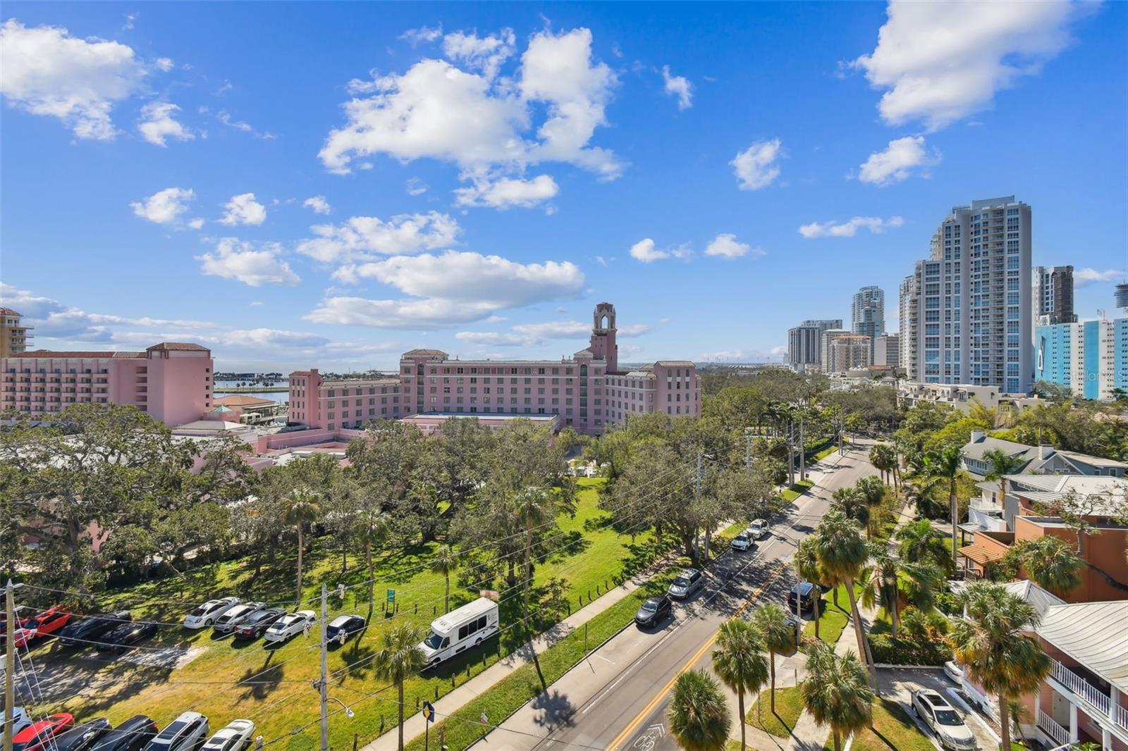 Another view from balcony to give perspective of building location