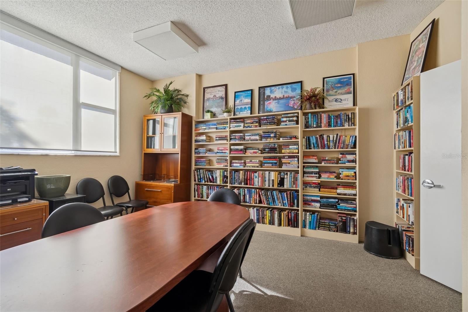 Resident library next to  lobby