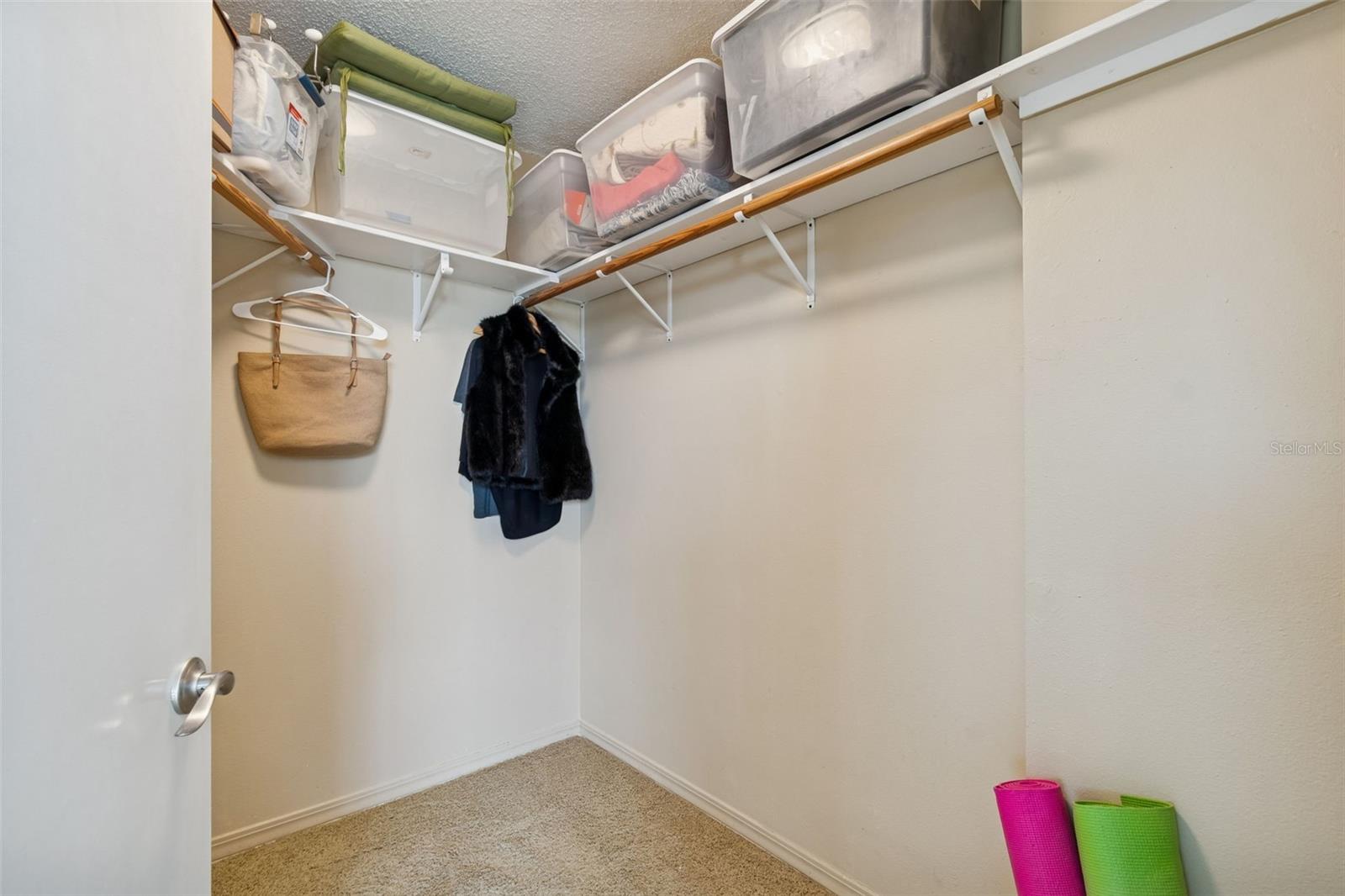 Very large walk-in closet