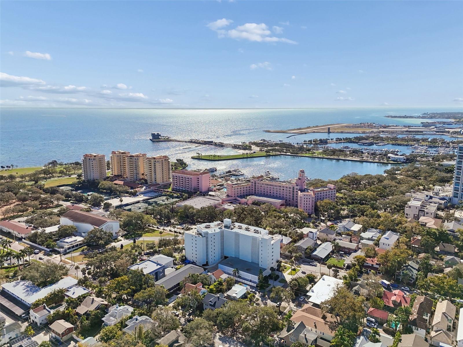 A beautiful building in a vibrant city