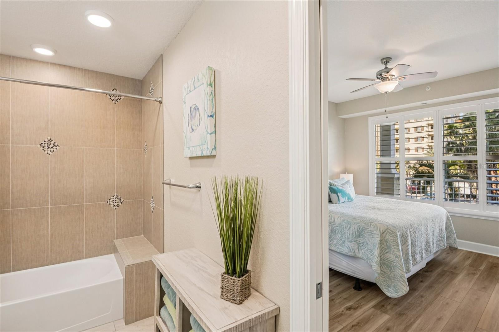 Bedroom 2 has direct bathroom access for your guests.
