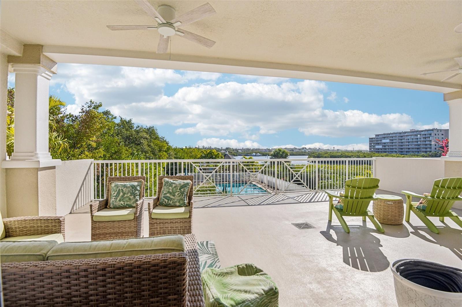 Master Bedroom view of your massive 20' x 30', 600 sq/ft Terrace..