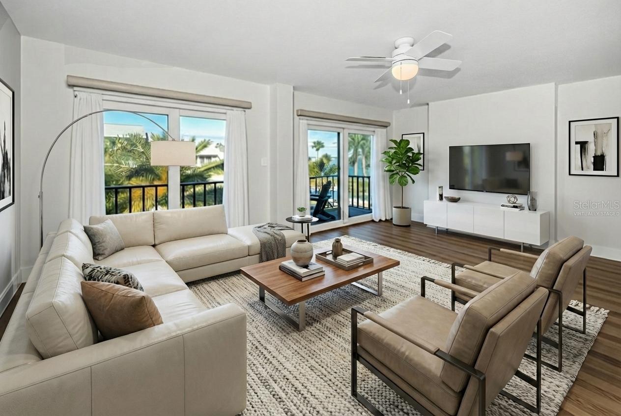 Main Level (2nd Floor) Living Area Virtually Staged