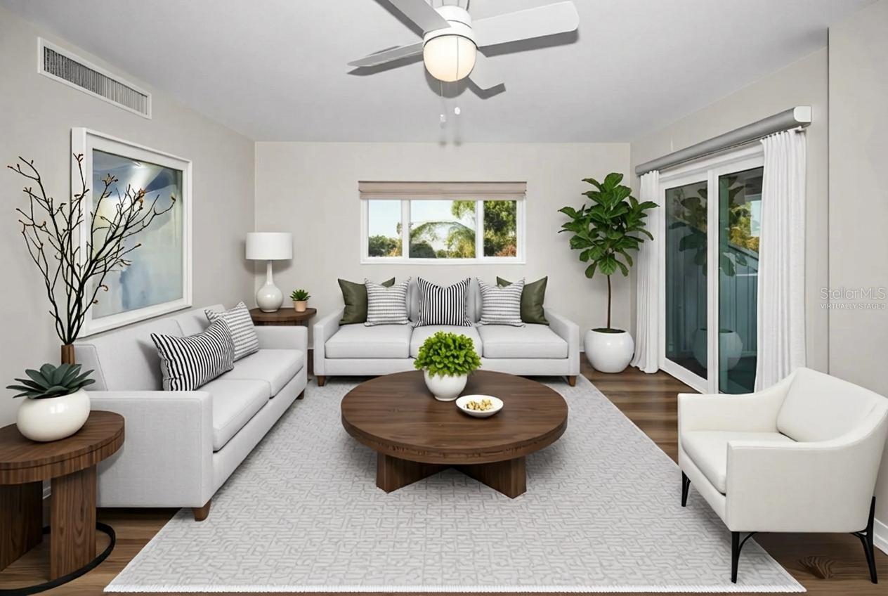 Main Level (2nd Floor) Living Area Virtually Staged