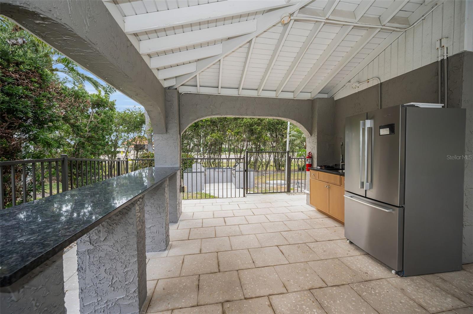 Lanai and Kitchen area