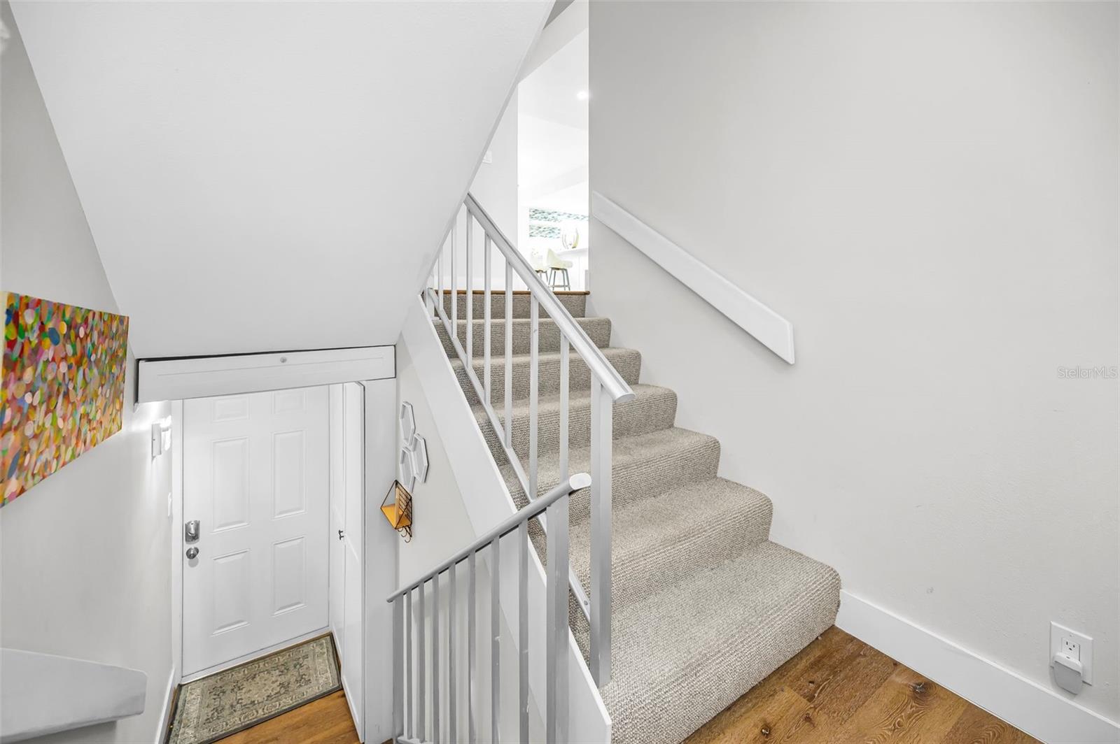 Foyer and stairs to the main level