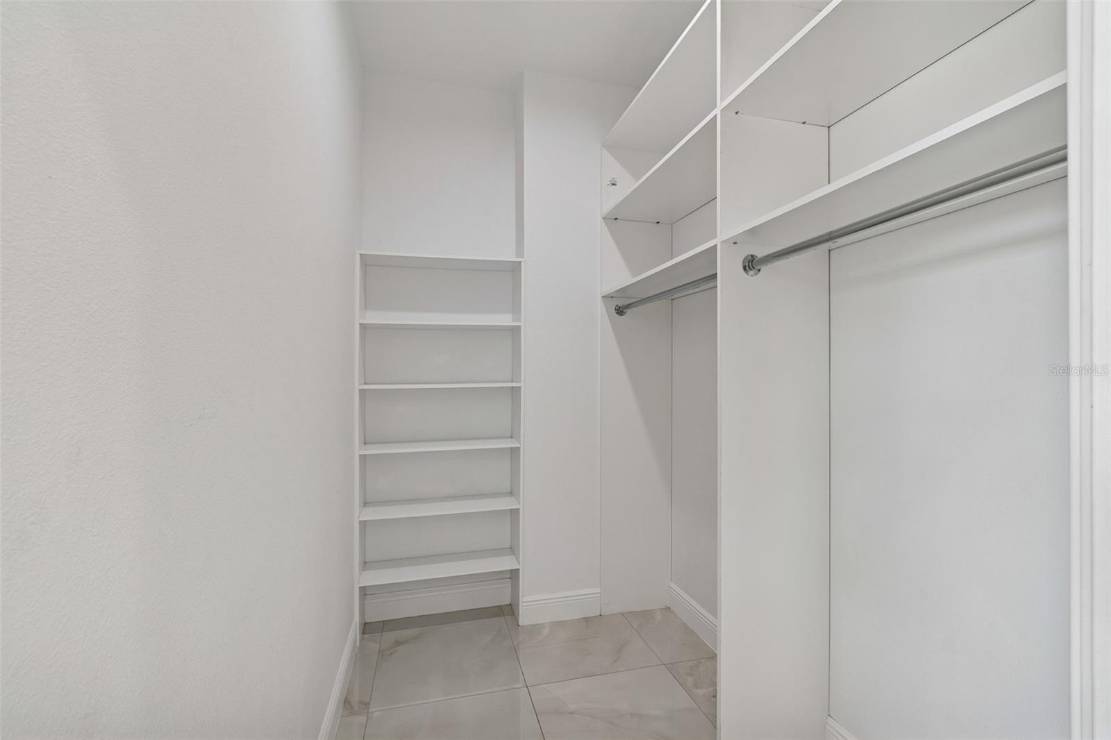 Primary closet