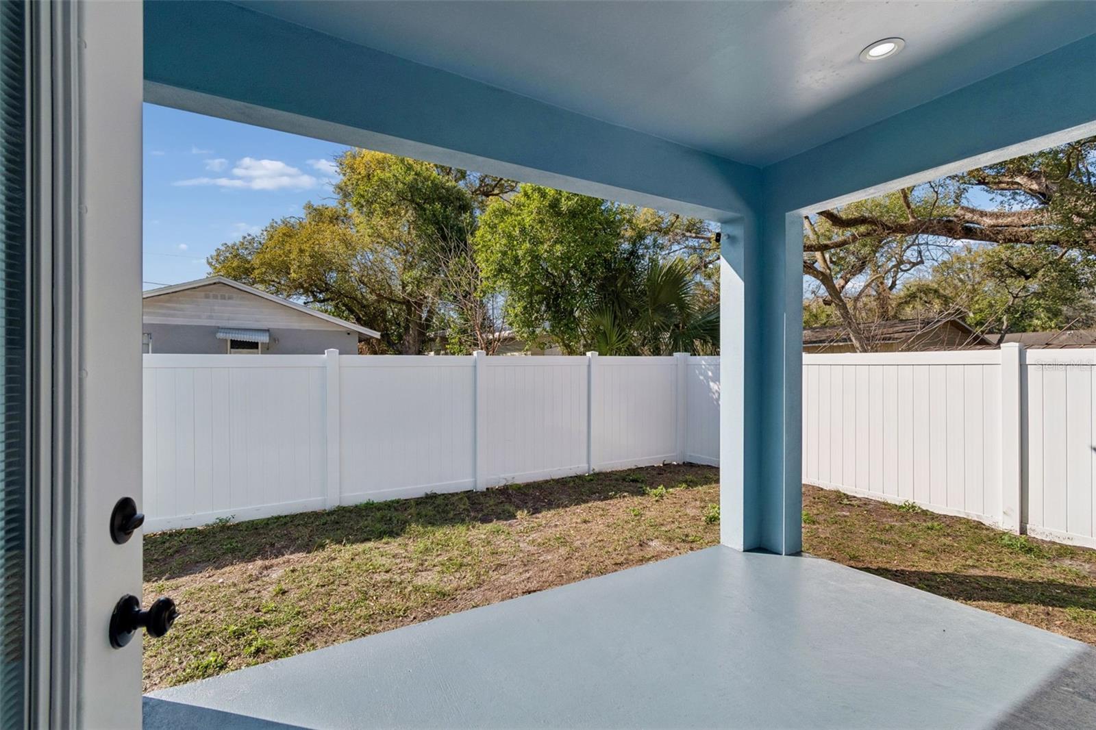 Rear porch