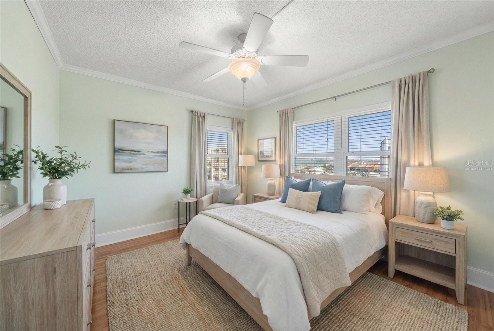 3rd Bedroom virtually staged as a bedroom