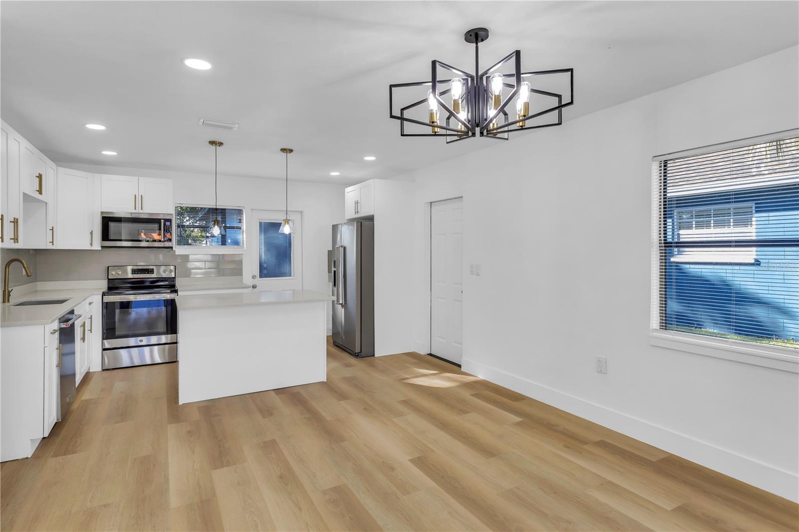 Kitchen and living room combo