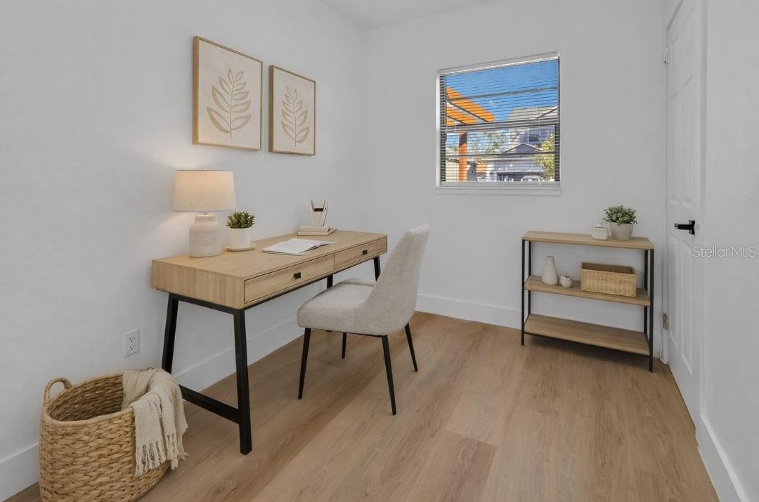 Virtual staged office or bedroom 1