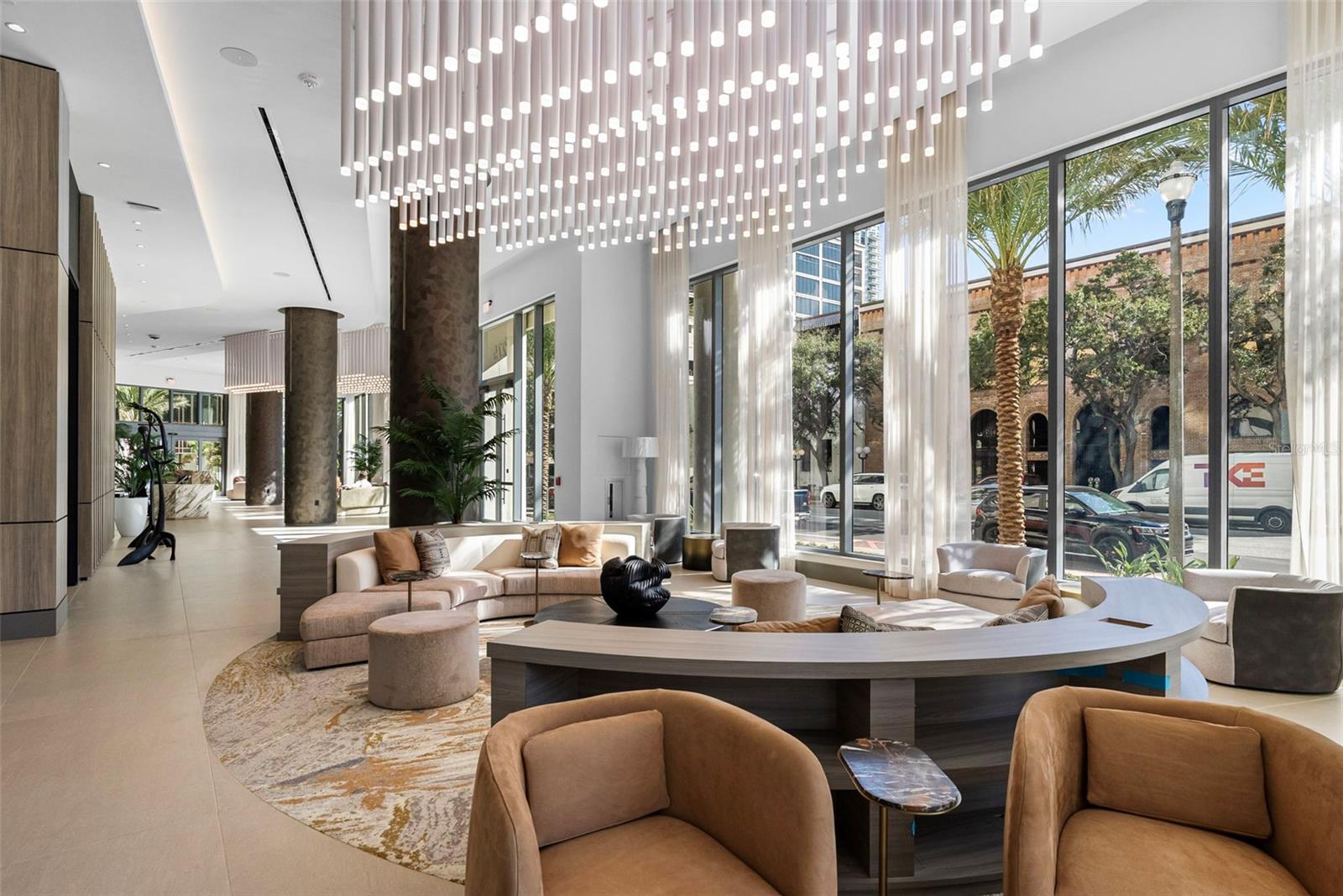 Lobby and business center