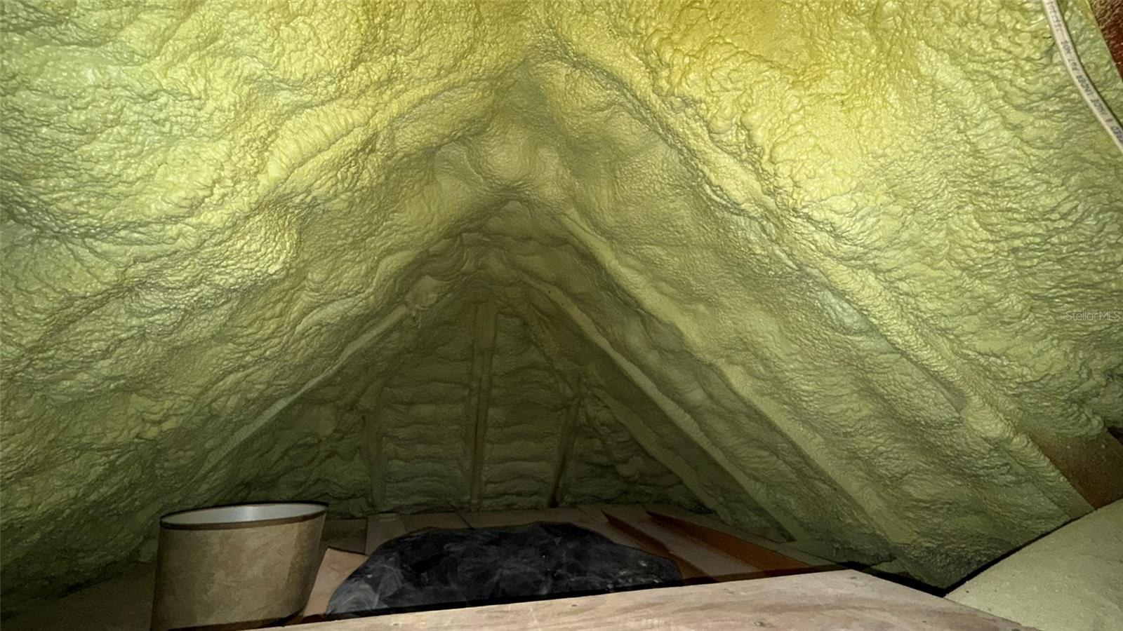 Spray Foam Insulated attic