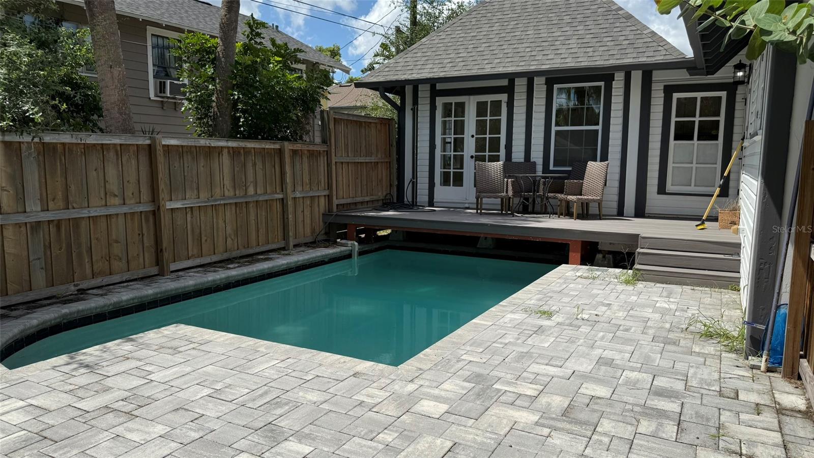 Driveway is currently an awesome sip and dip pool.