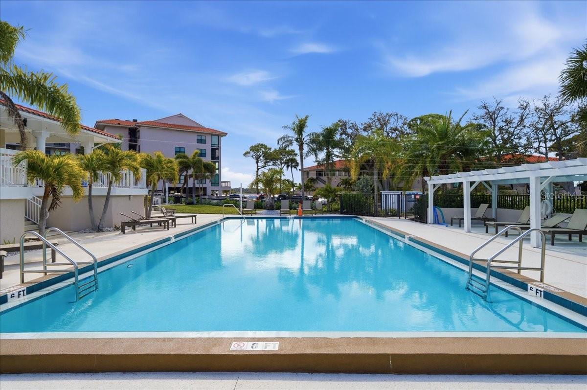 Tarpon Cove’s resort-style amenities include: two pools and spa, tennis courts, exercise facility, putting green, fishing pier, Kayak storage & launch, recreational clubhouse, waterfront nature walking trail, grill and picnic areas, and a private deep water channel with  direct gulf access - no bridges!