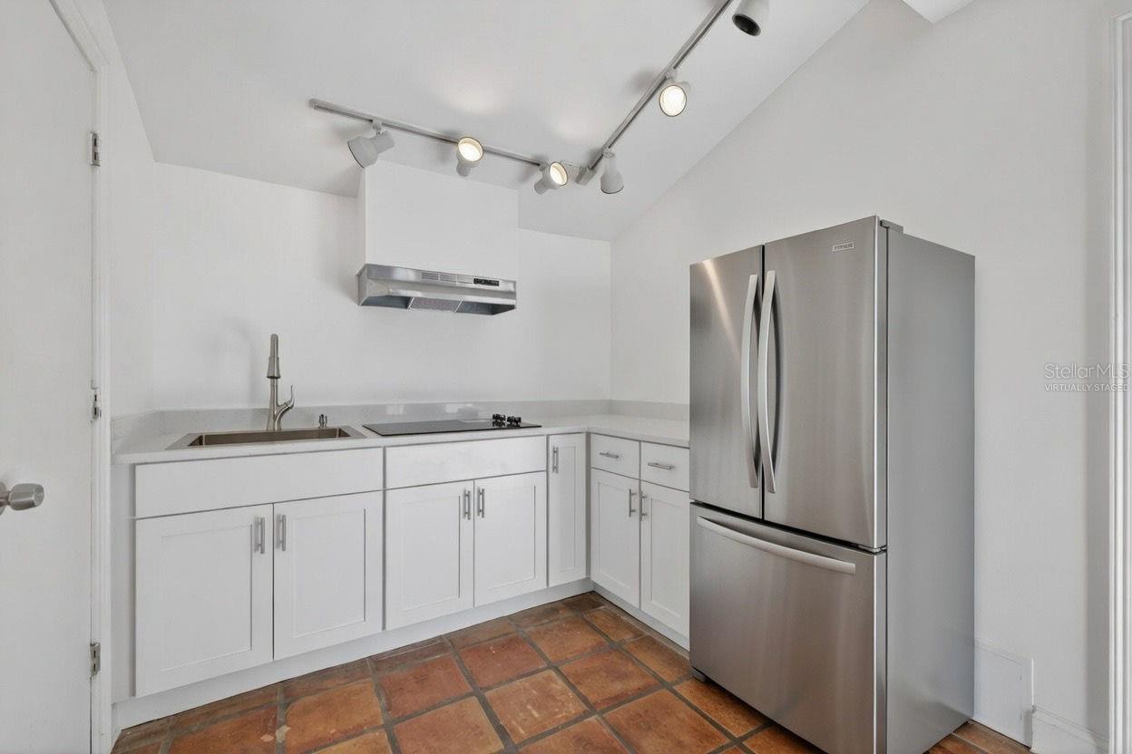 ADU Kitchenette (Refrigerator virtually staged)