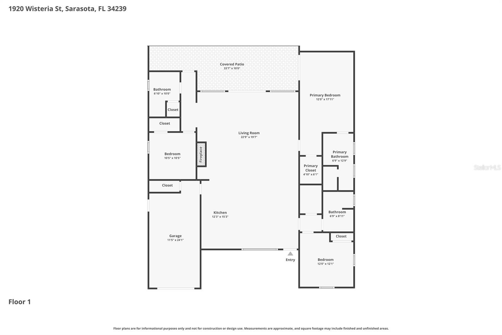1920 WISTERIA ST, SARASOTA, FL, 34239