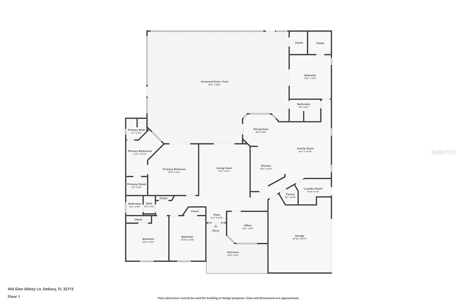 404 GLEN ABBEY LN, DEBARY, FL, 32713