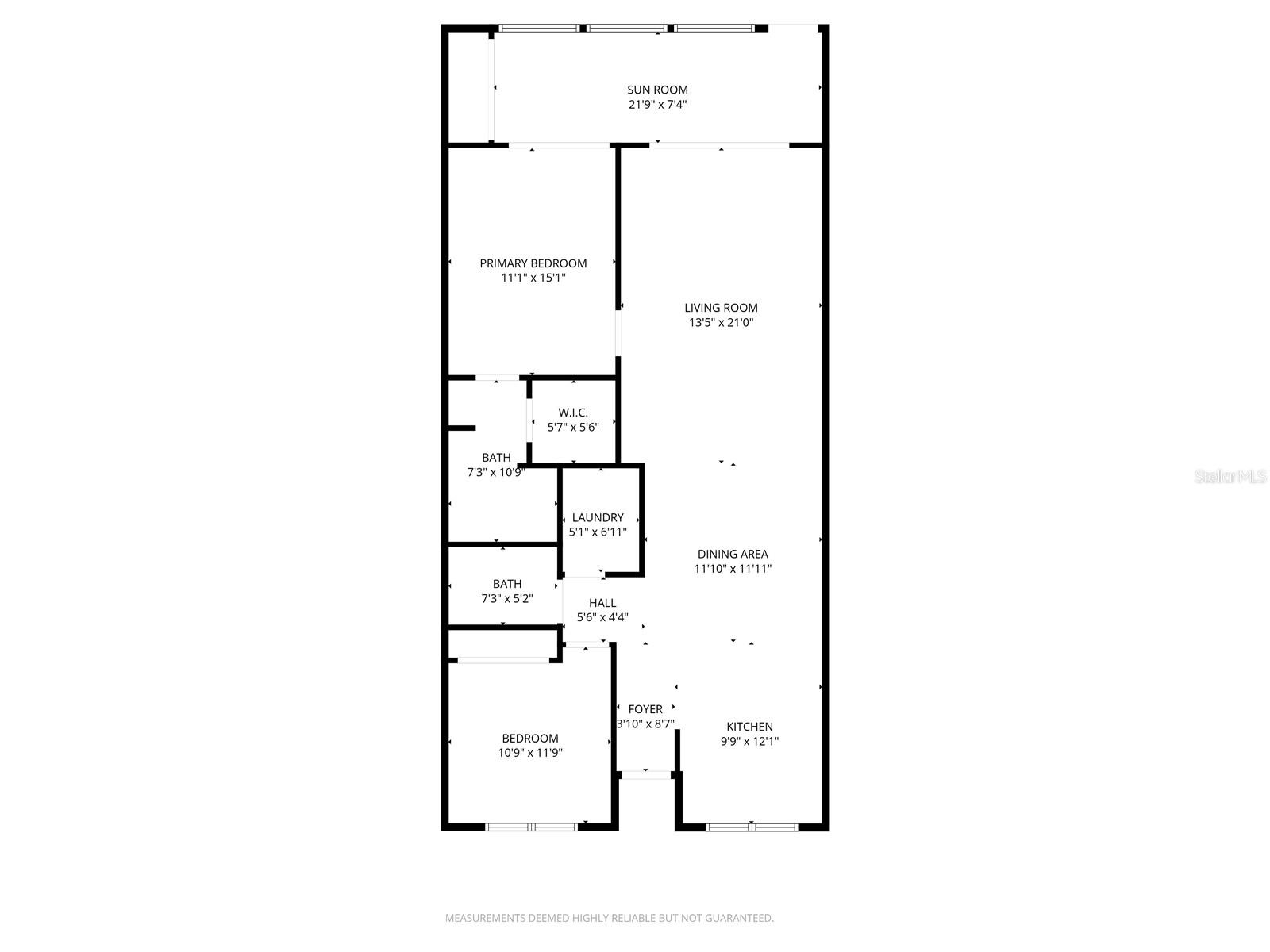 Floor plan of unit