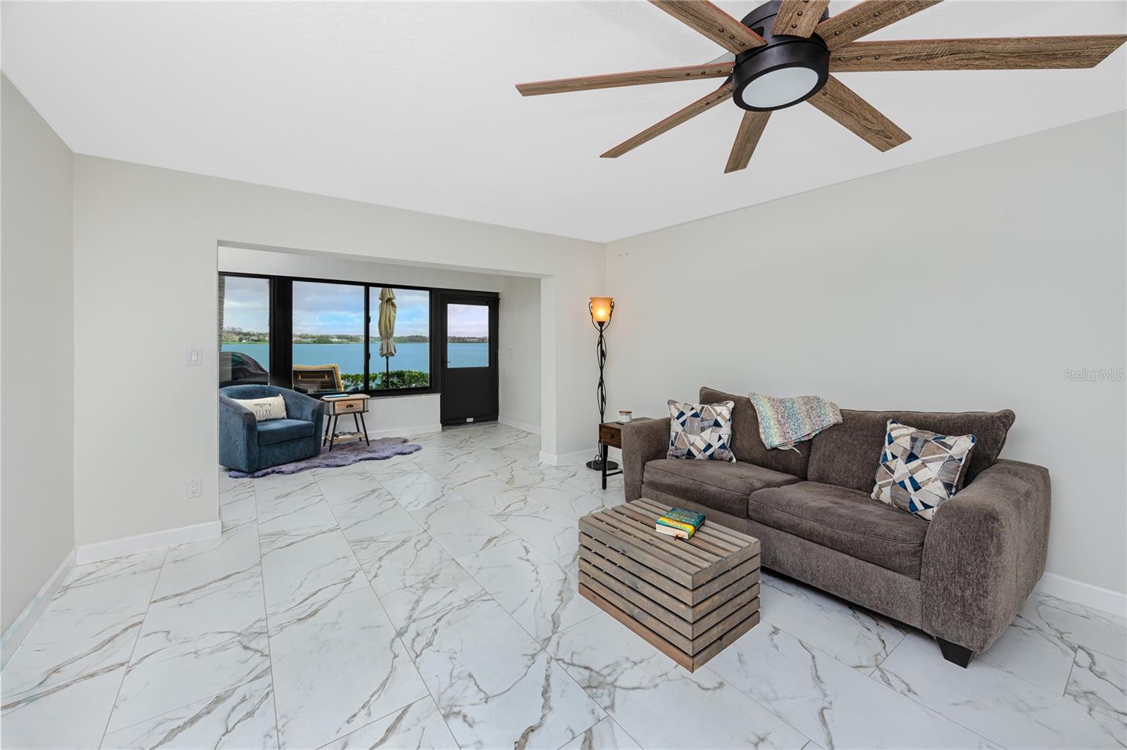Living Room looks into Florida Room