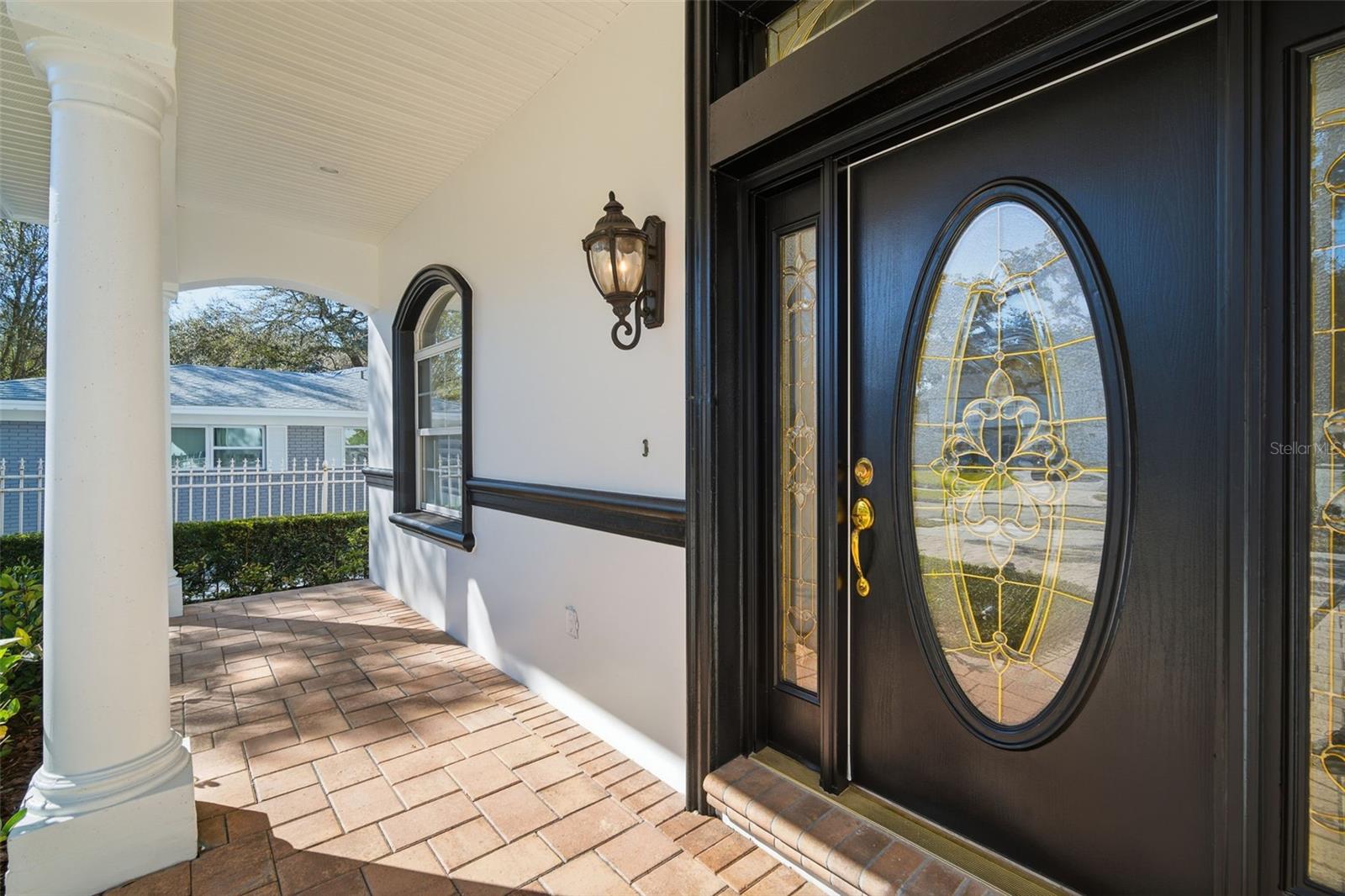 Front door and porch