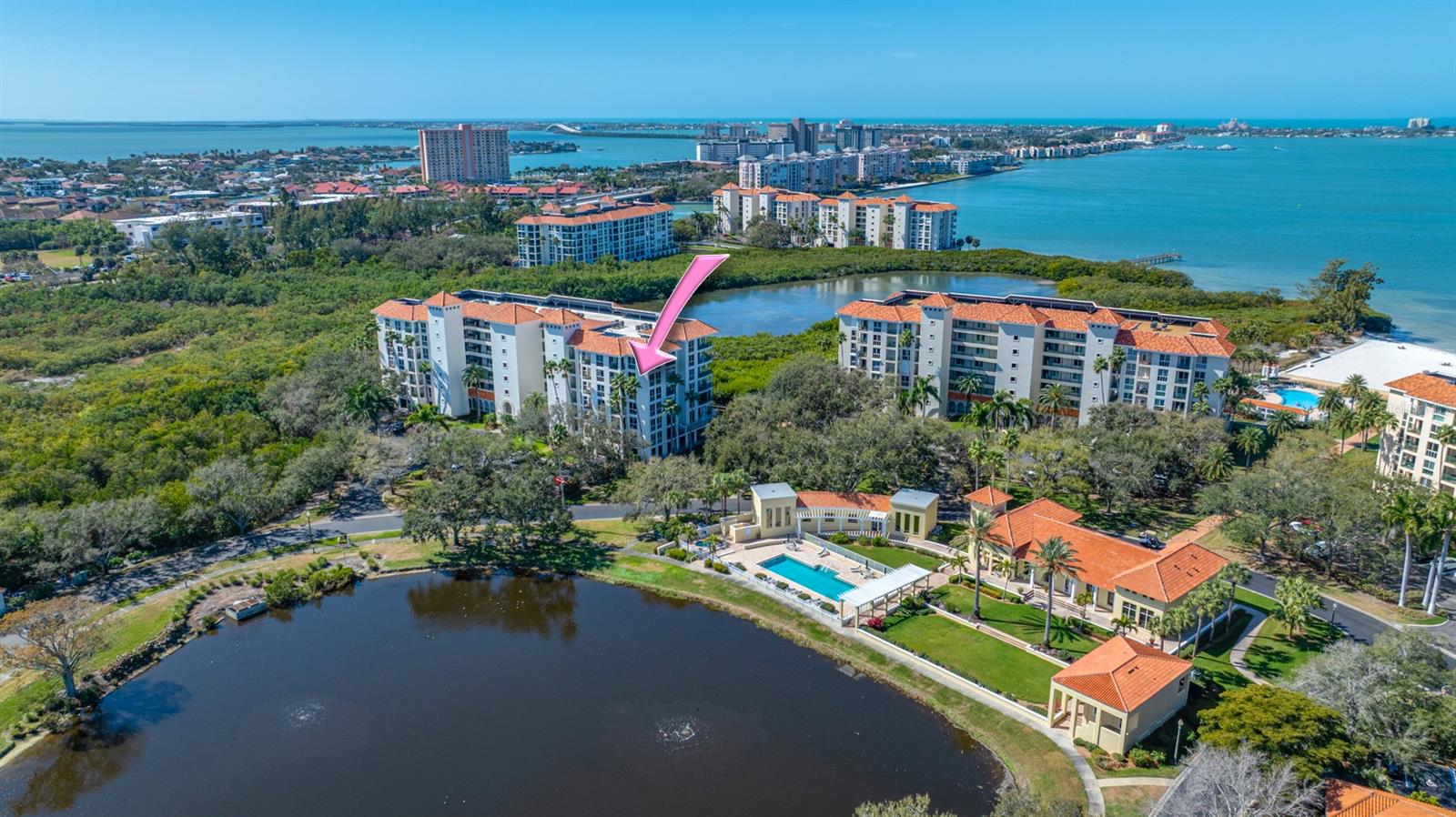 Close to the Community Pools, Sandy Beach, Club house, Library, Hot tub and Tennis courts.