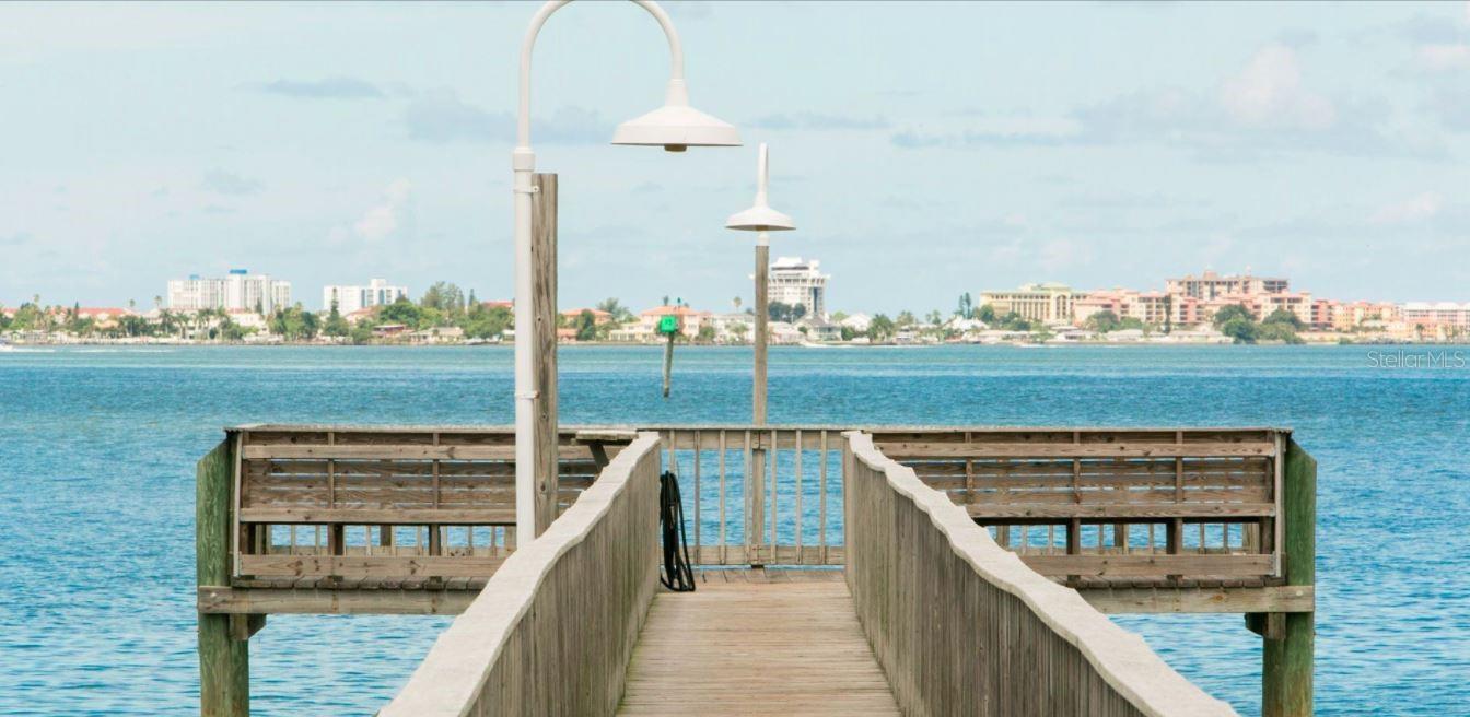 One of several onsite fishing areas