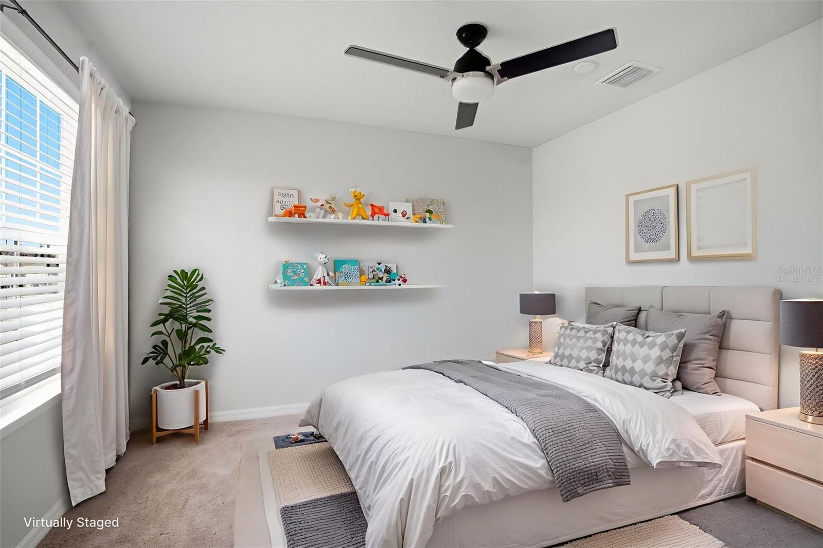 Virtually Staged- 3rd Bedroom