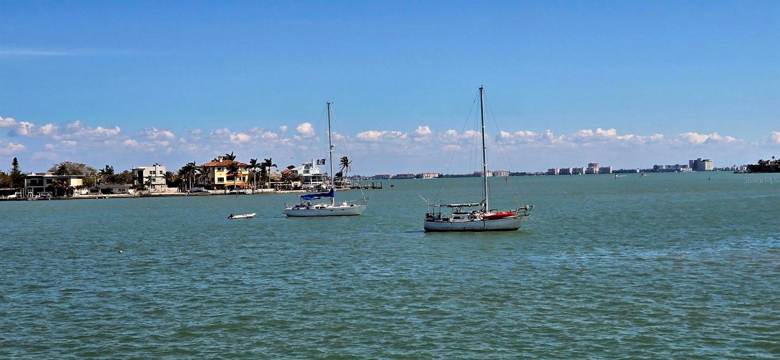 Sailboats on Boca Ceiga Bay.
