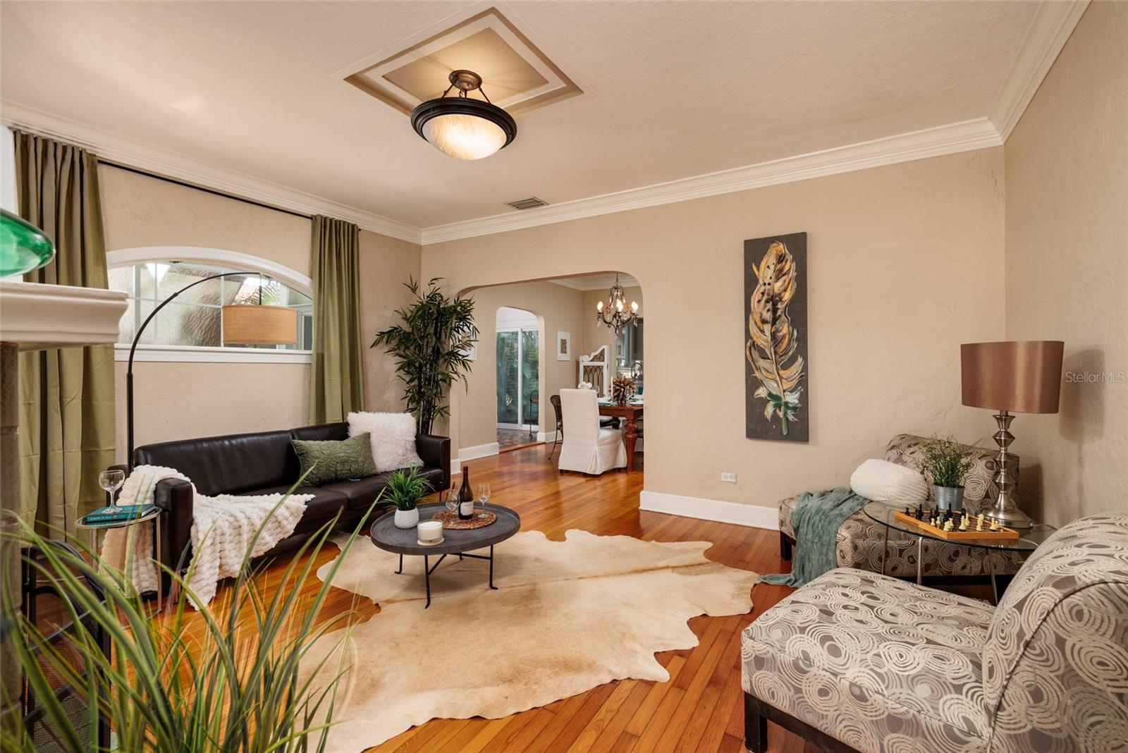 Living Room into formal Dining Room.