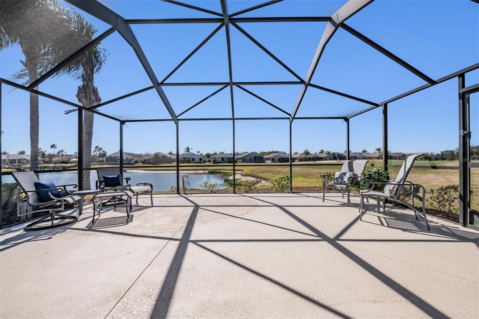 On a sunny day, get used to the view and unwinding after a long day