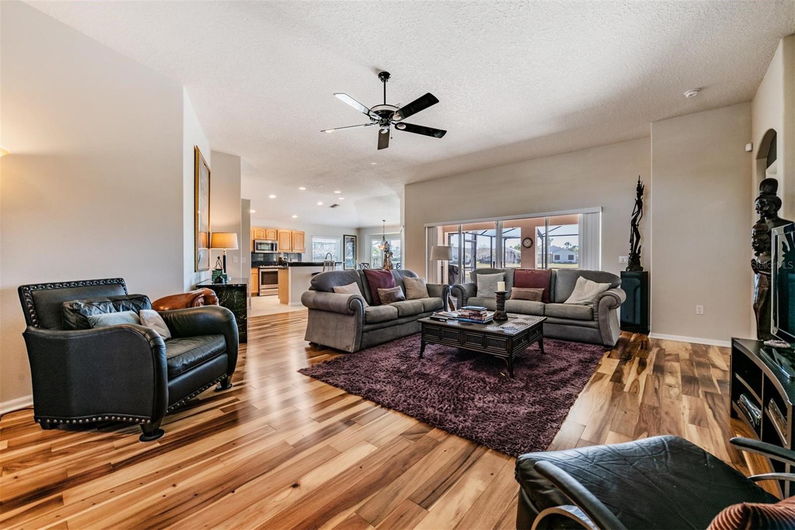 Great room with a neutral color palette