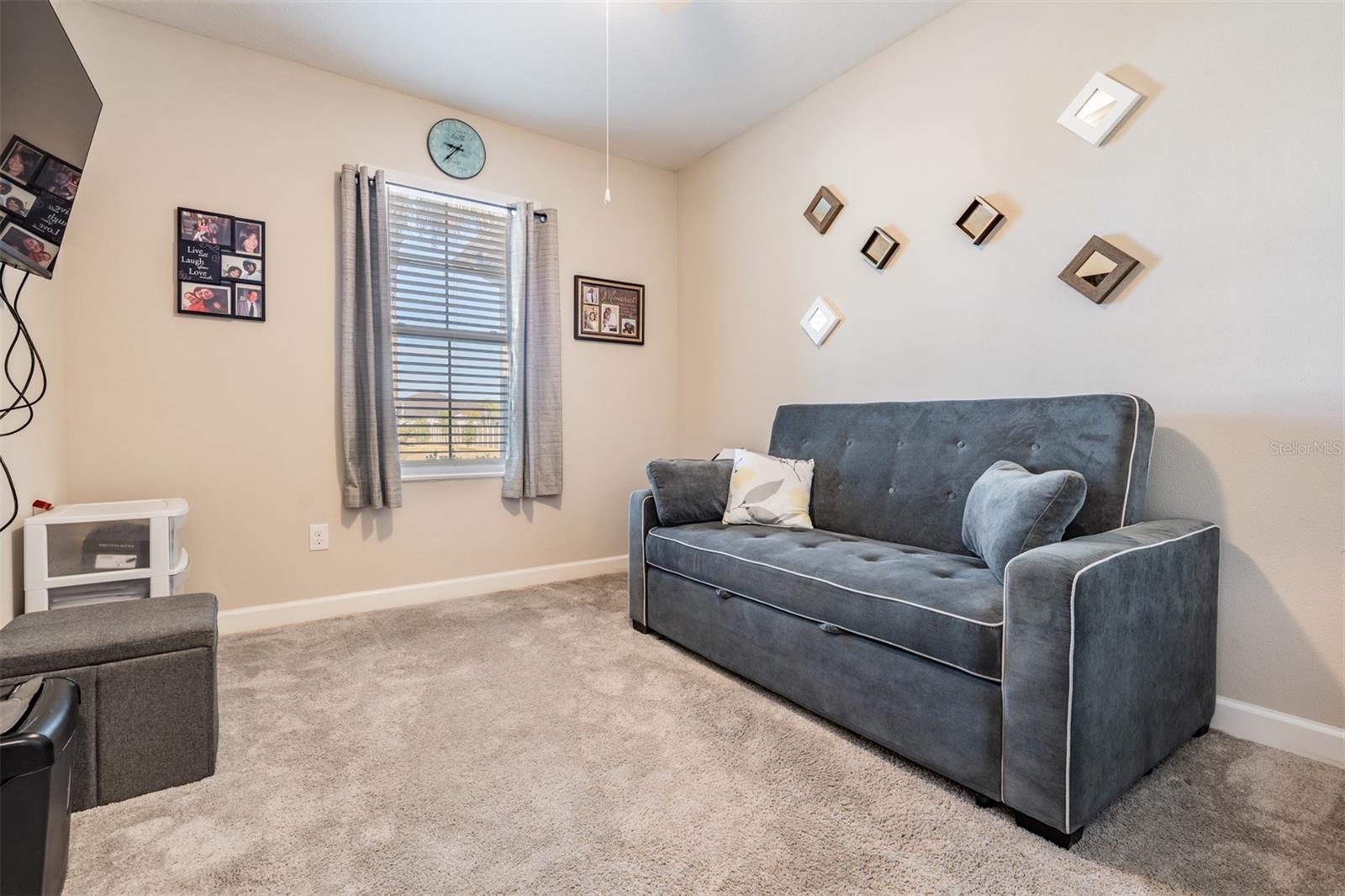 Guest bedroom doubles as den/office