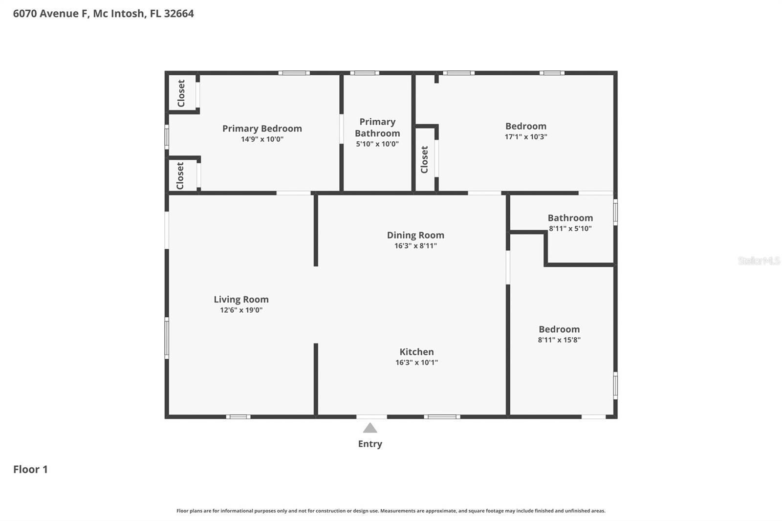 6070 AVENUE F, MC INTOSH, FL, 32664