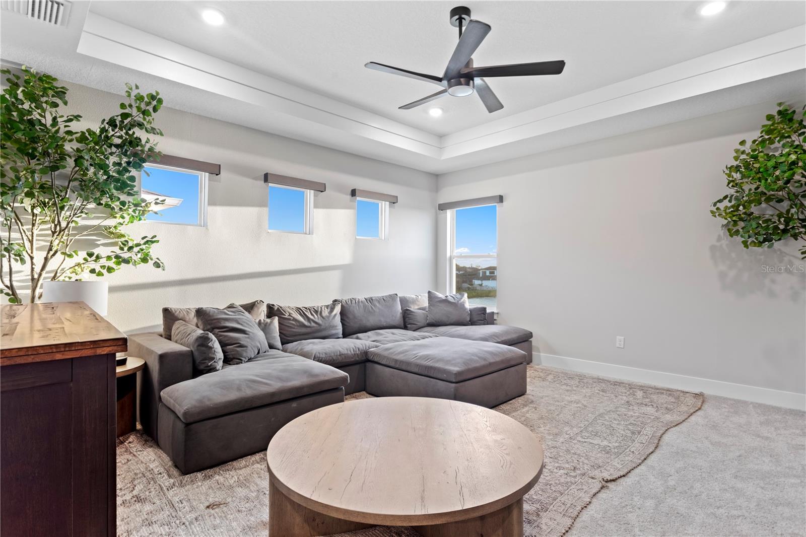 Large loft offering flexible living space.