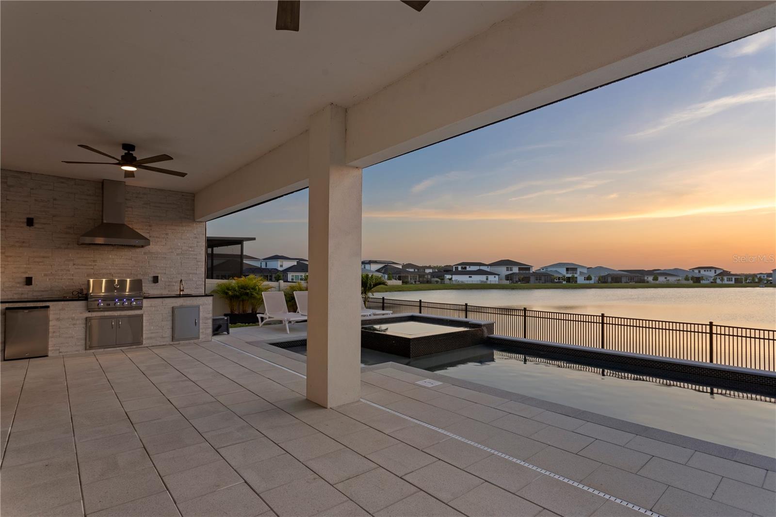 Expansive water views creating a serene backdrop.