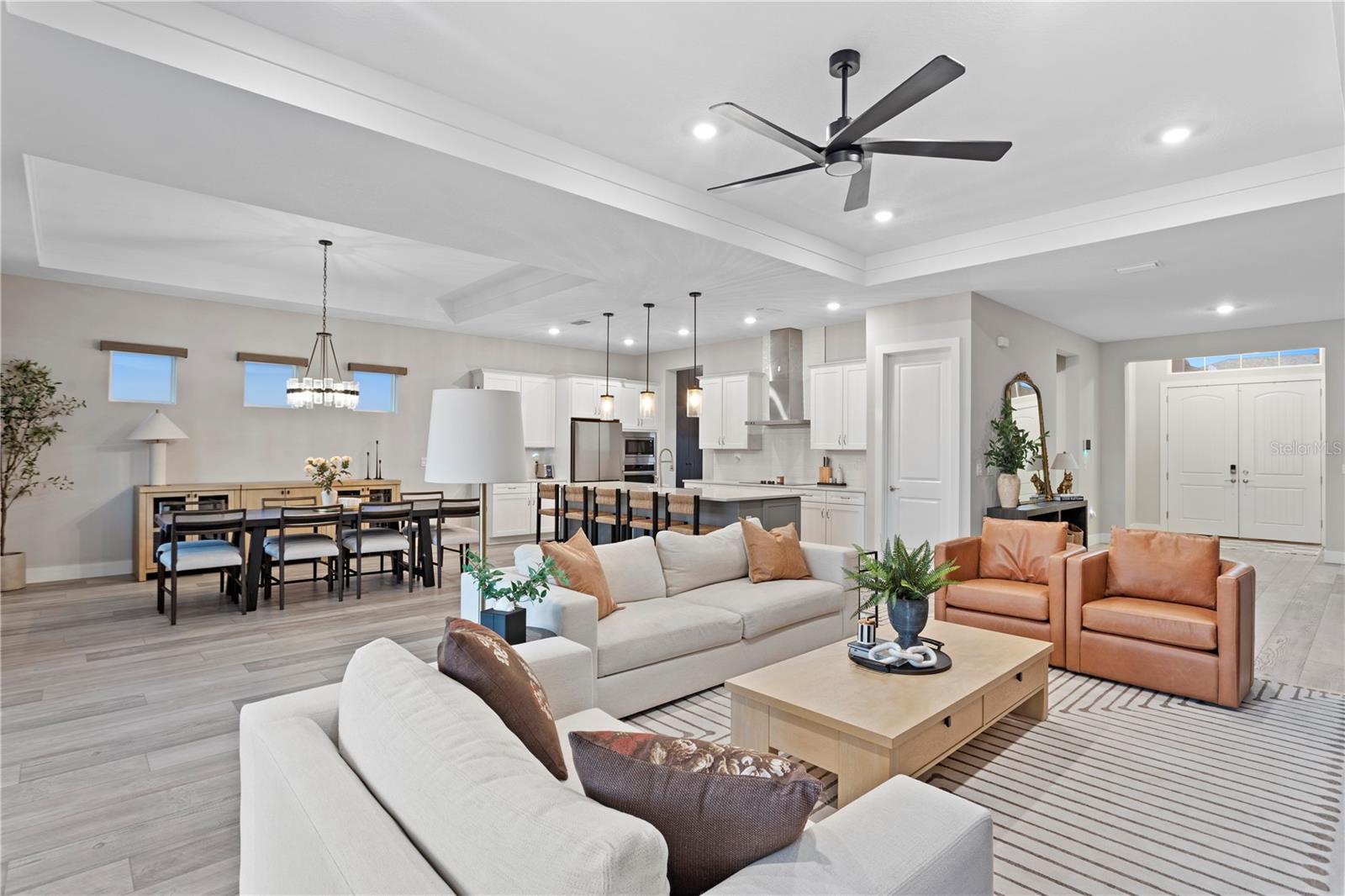 Designer finishes and thoughtful architectural touches throughout.