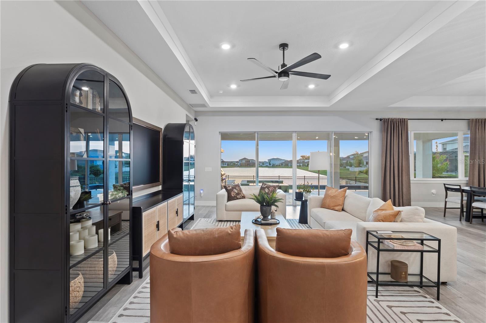 Spacious open-concept great room filled with natural light.