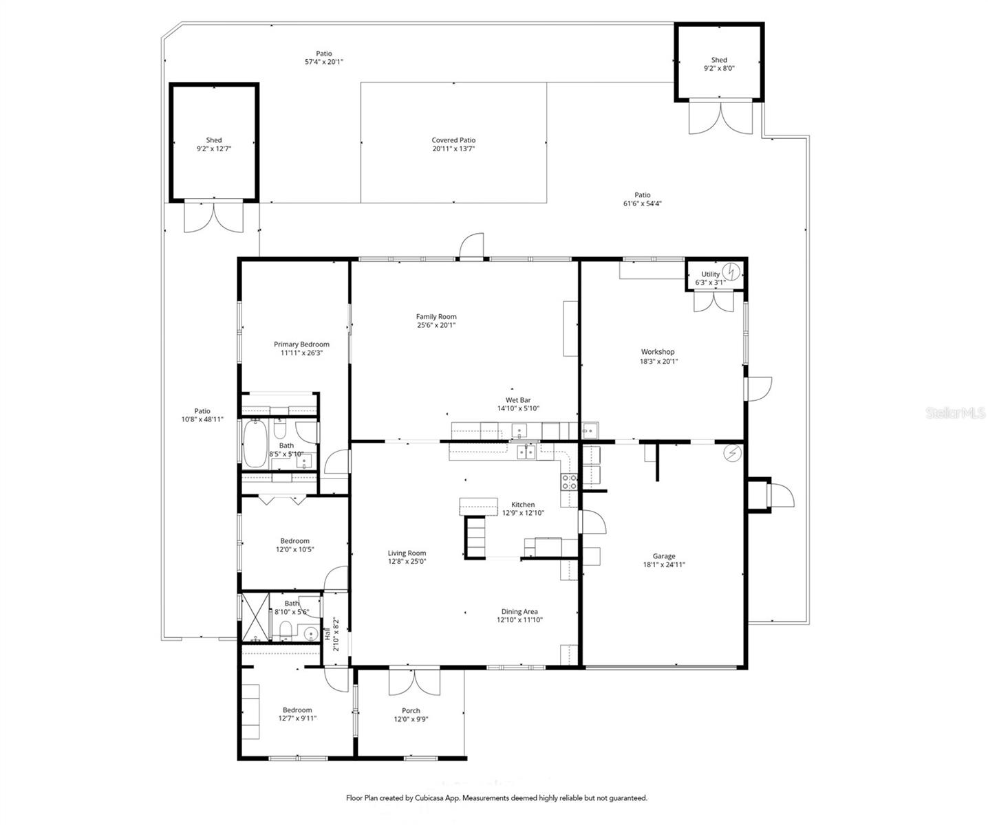 A 660-sg ft Family Room/Sunroom and a large Workshop addition were completed in 2017.