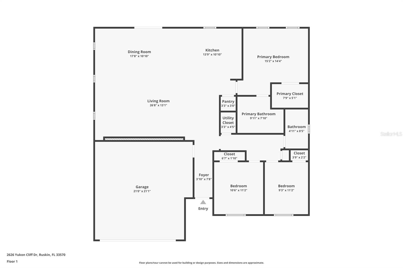 Spacious floor plan