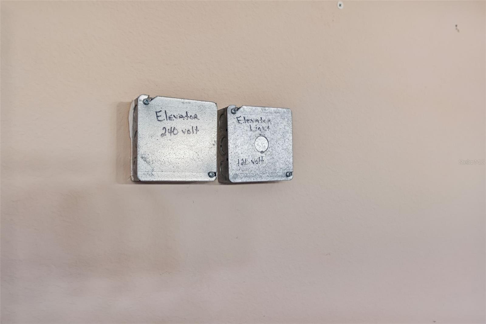 Pre-wired and dedicated space for an elevator