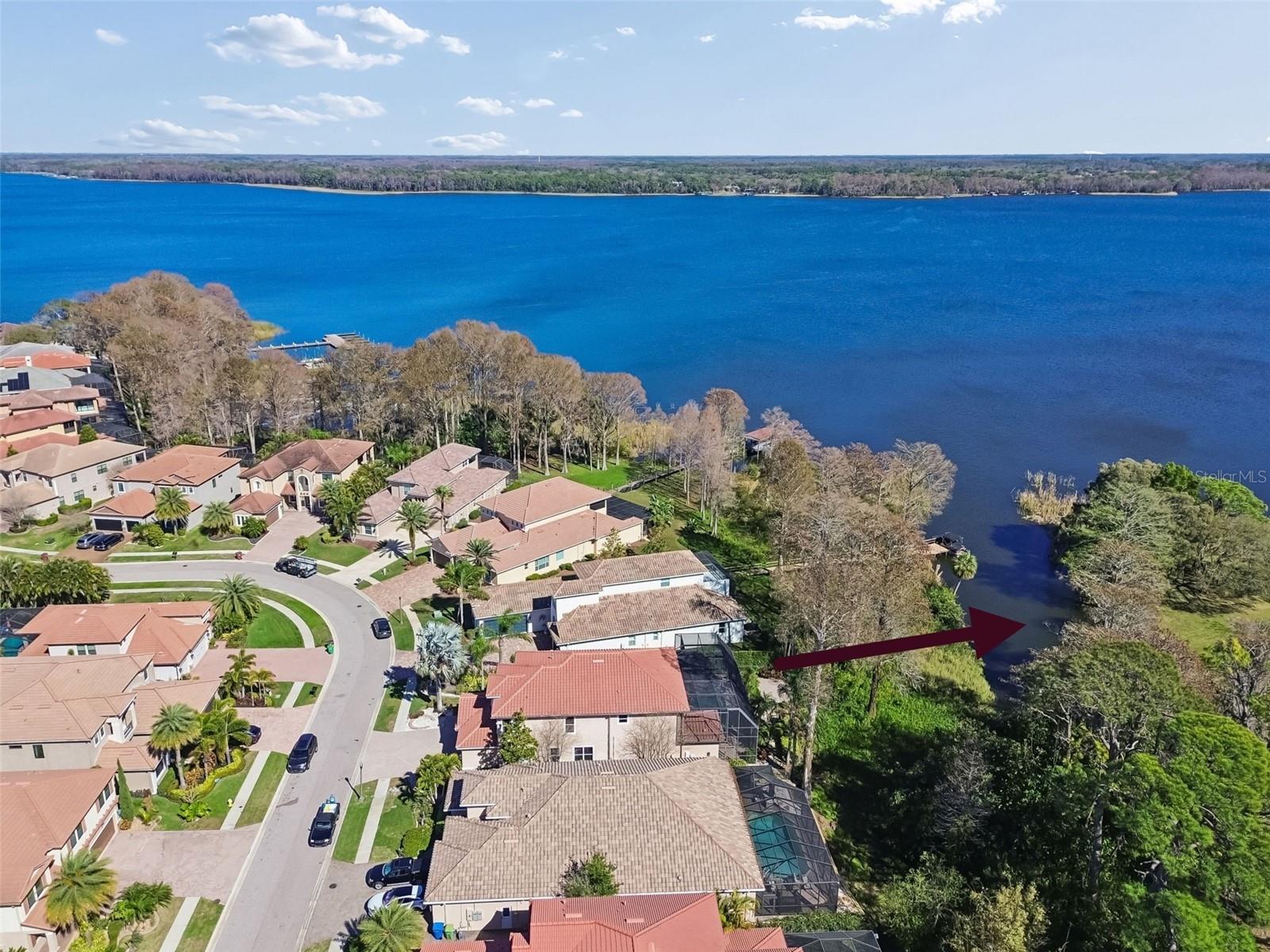 Potential future dock location towards canal