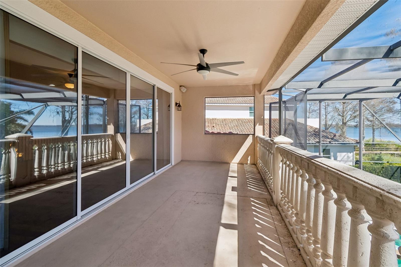 2nd floor balcony overlooking pool