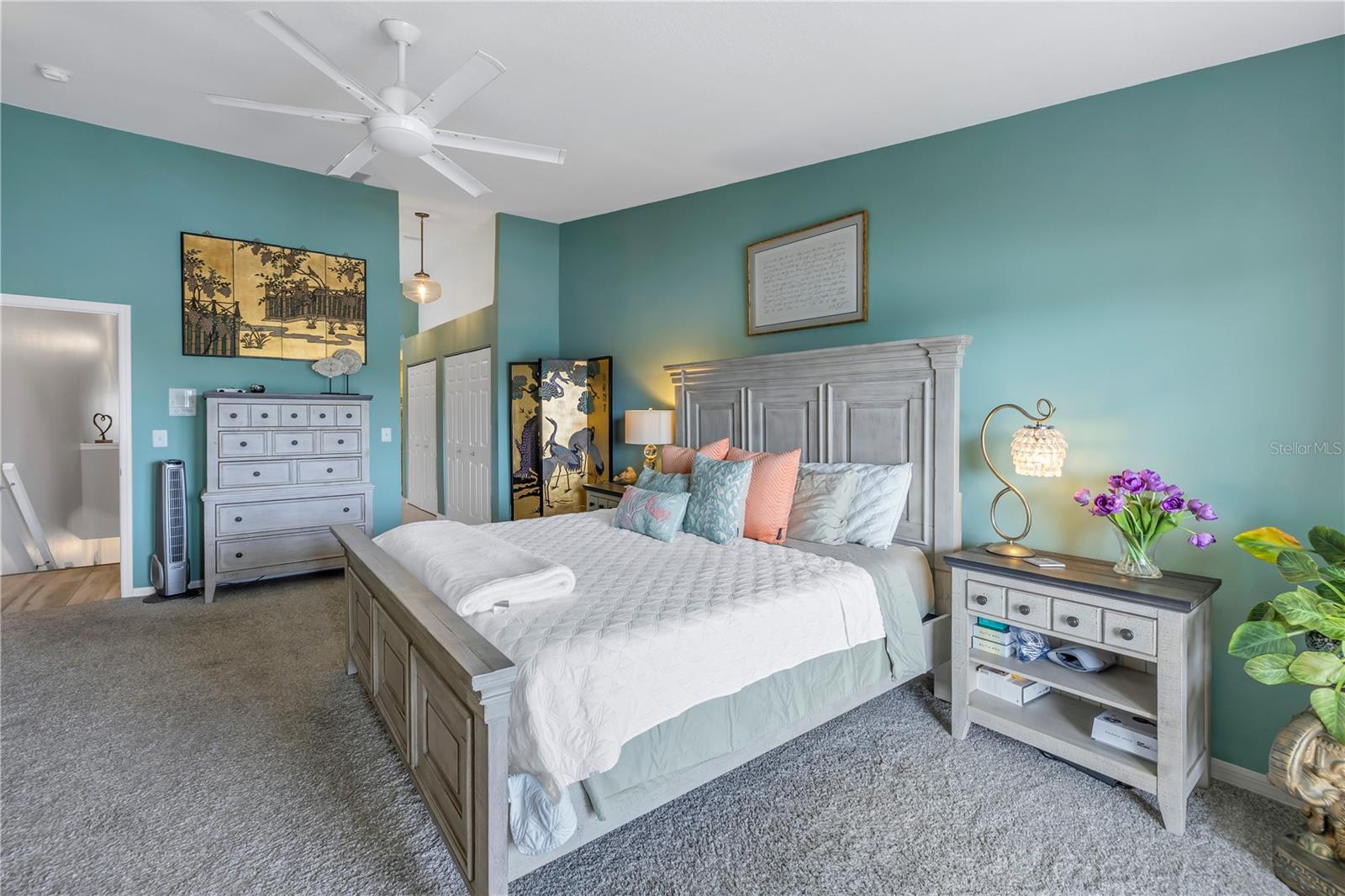 primary bedroom with terrace