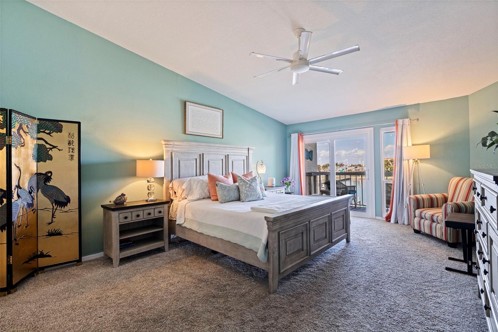 primary bedroom with terrace