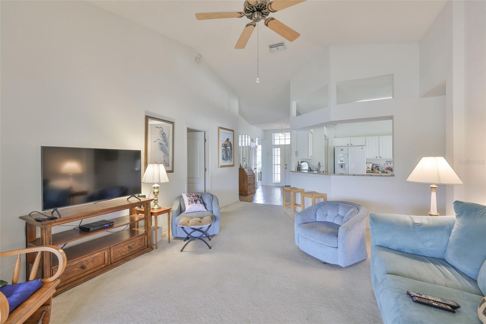 Great room looking towards the kitchen