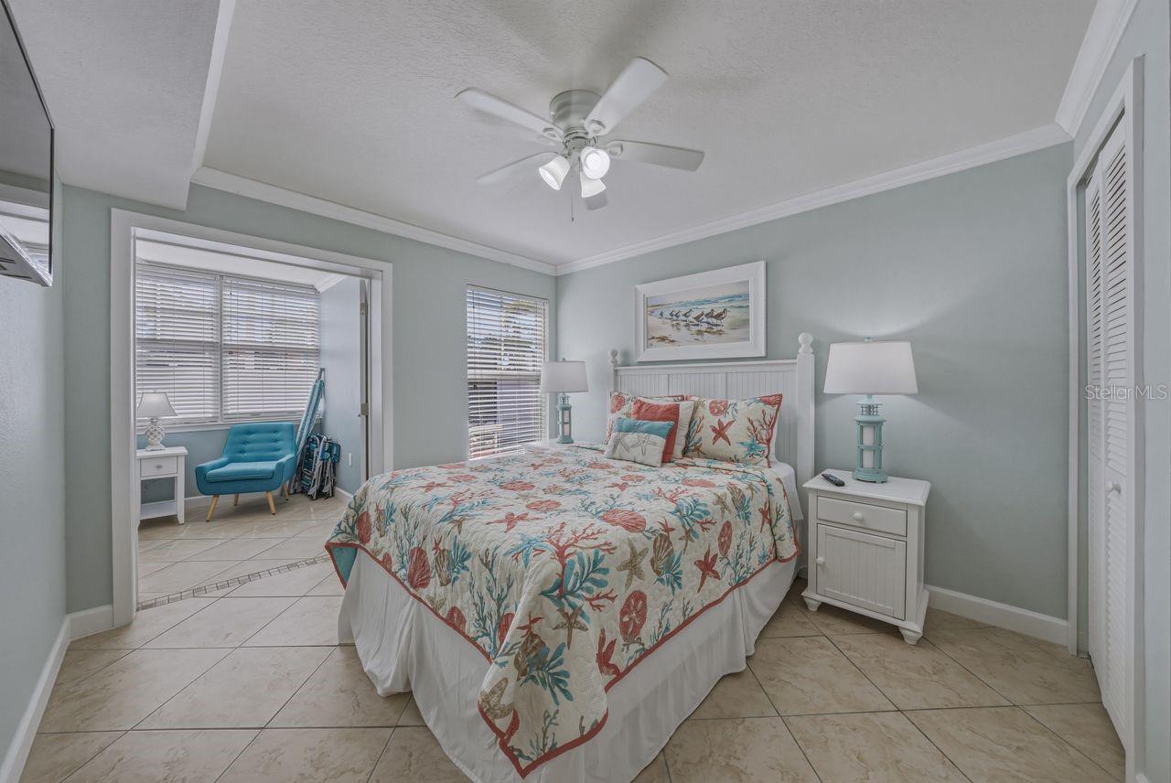 Bedroom is furnished as seen