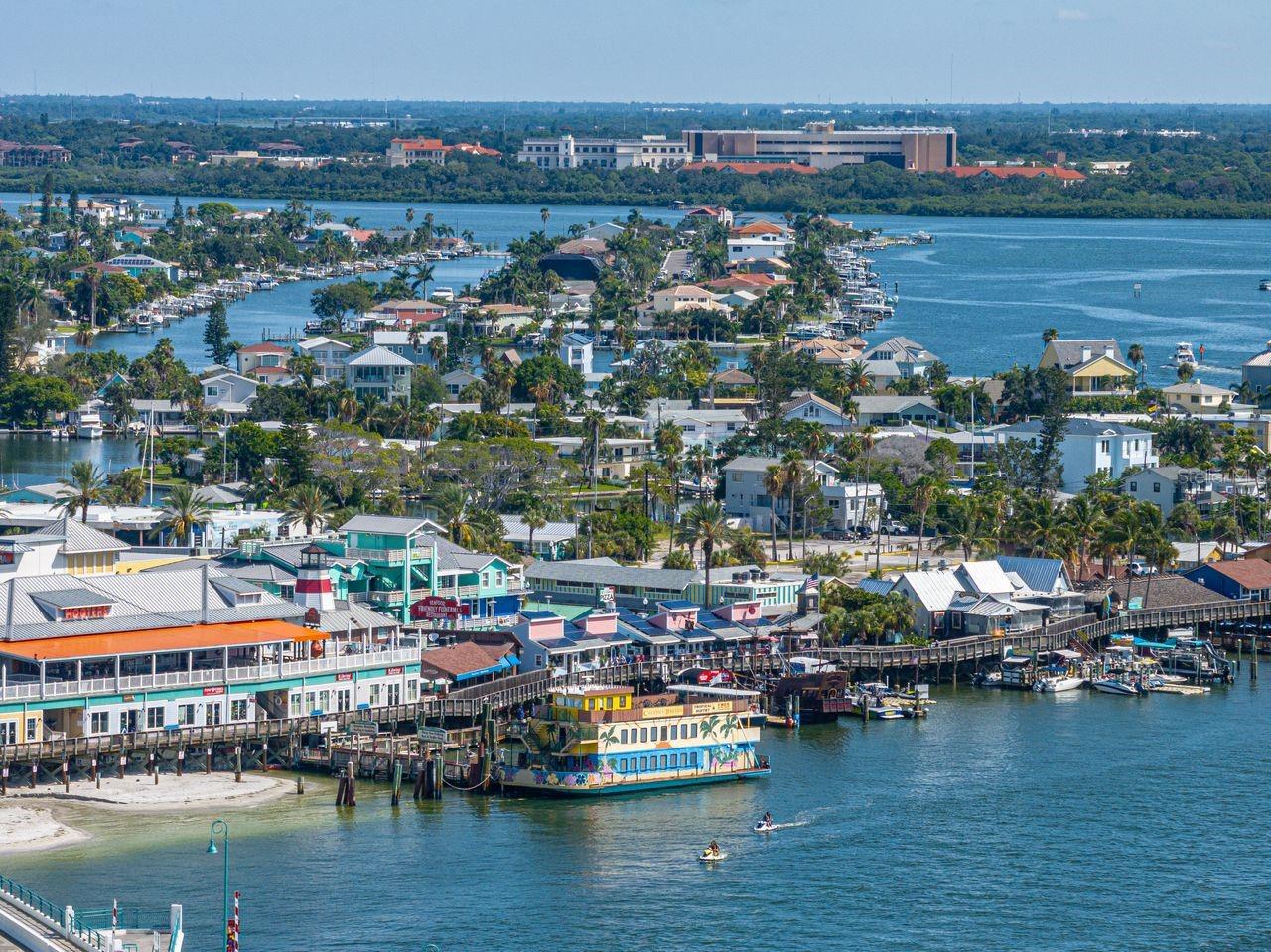 Johns Pass is a tourist destination. Deep sea fishing, restaurants, surf shops, bars, etc.