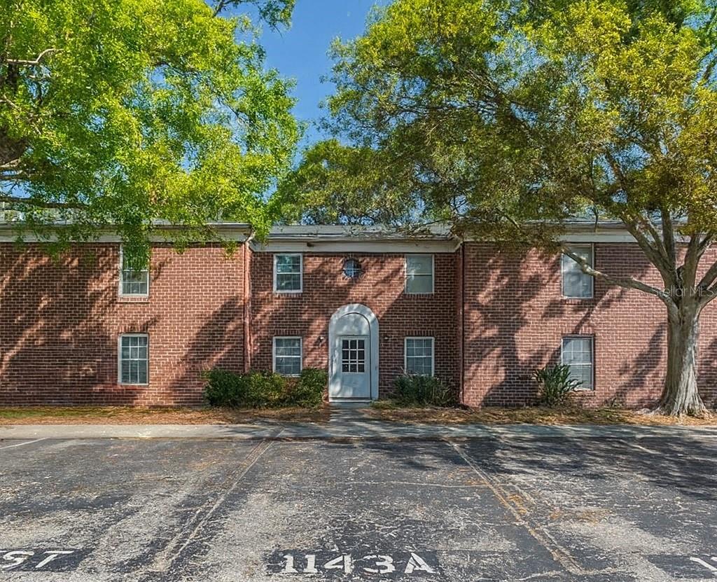 front of the building