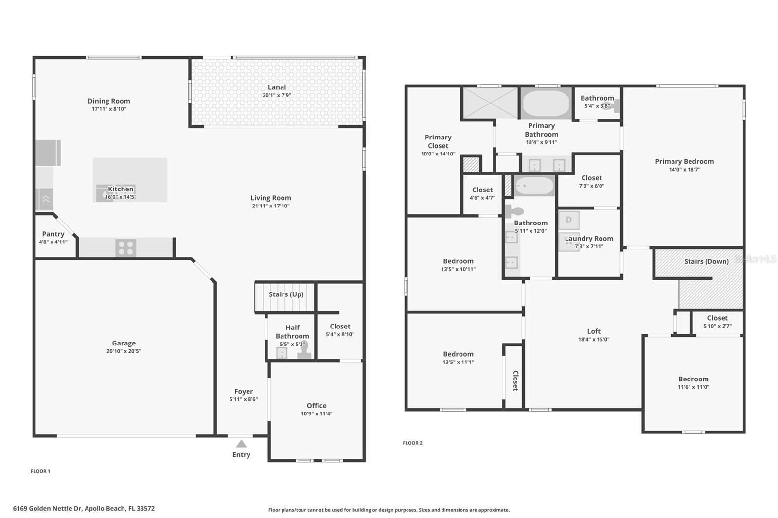 6169 GOLDEN NETTLE DR, APOLLO BEACH, FL, 33572